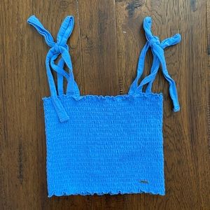 Hollister Smocked Crop Tank